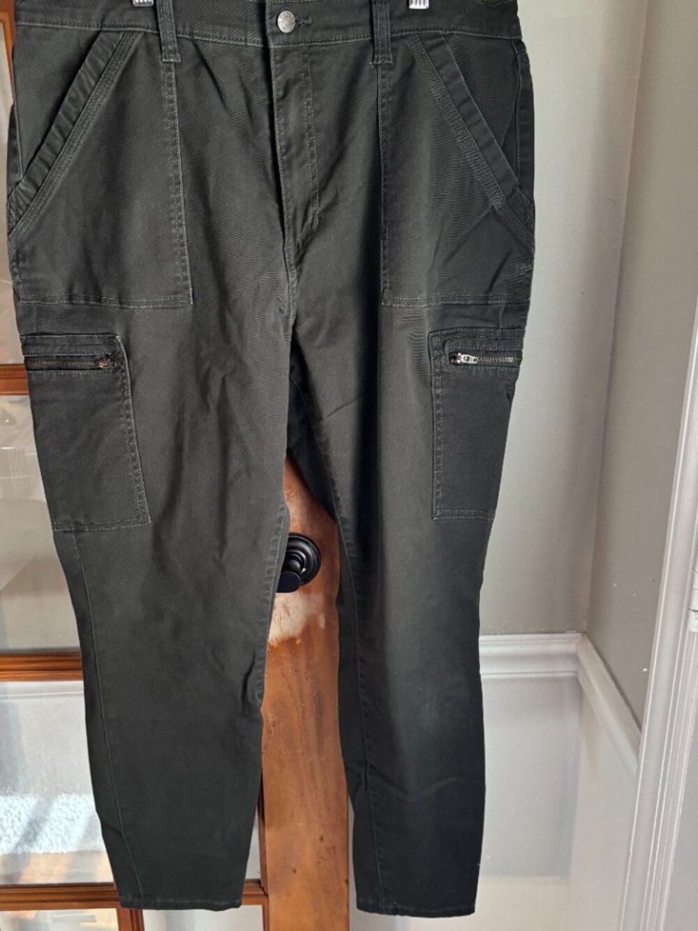 Banana republic women DK Green Curvy high rise skinny SZ: 32/14